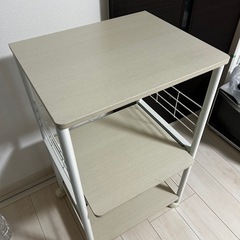 レンジ台 キッチン家具 RTAレンジ台 ホワイト 幅49×奥行43×高さ85cmの画像