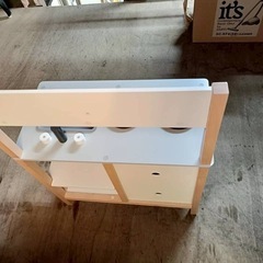 木製おままごとキッチンセット✨美品／付属品あり／引き取り限定（白石区）の画像