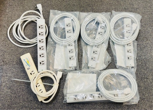 工事・物件用タップ　3P 6個口　オマケ付き