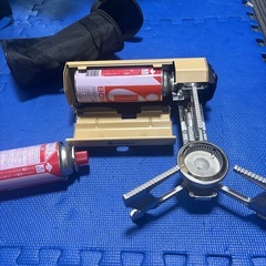 折りたたみガスコンロ　キャンプ　中古品の画像