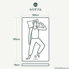 ベッドフレーム＋マットレスの画像