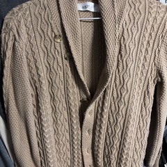 【AKM contemporary】ベージュカーディガン S【メンズ】の画像