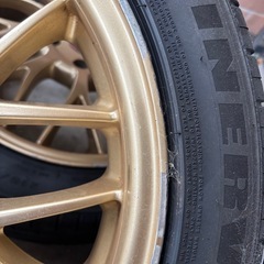 17インチ　アルミホイール　ゴールド　ザウバー　メッシュの画像