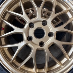 17インチ　アルミホイール　ゴールド　ザウバー　メッシュの画像