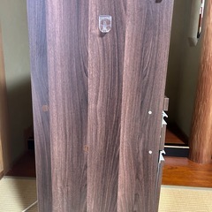 キッチンボード　キャスター付　ブラウンの画像