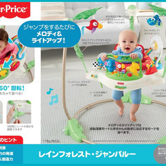 ジャンパルー フィッシャープライス レインフォレスト（ジャンプをすると音楽が流れてライトアップ）の画像