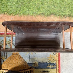 レトロ アンティーク マガジンラックの画像