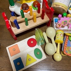 【現状品】総額3,000円超え 子供 おもちゃ マラカス 型はめ 音が鳴る ベビー玩具 の画像