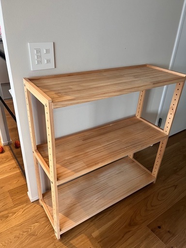 木製オープンラック (Vinegar) 塚本の収納家具《棚、シェルフ》の中古