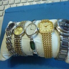 女性用腕時計！５点セット・電池切れ致しています、御使用お願い致します。の画像