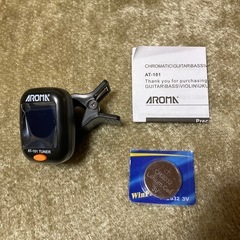 ギター用品 カポタスト Syairi + ギターチューナー AROMA (未使用、新品)の画像