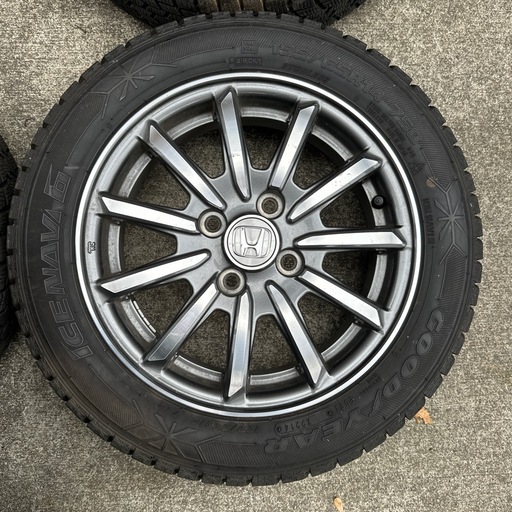 155\65r14  スタットレスタイヤ、アルミホイールセット