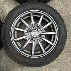 155\65r14  スタットレスタイヤ、アルミホイールセットの画像