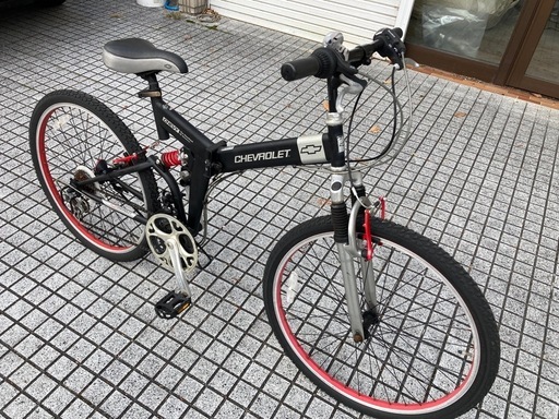 マウンテンバイク　美品 マウンテンバイク】シボレー製26インチ3x6段変速折りたたみ可能