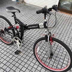 【マウンテンバイク】シボレー製　26インチ　3x6段変速　折りたたみ可能❗️前後タイヤ新品❗️若林自転車　膳所店　SALE中❗️の画像