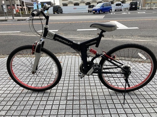 シボレー　マウンテンバイク マウンテンバイク】シボレー製26インチ3x6段変速折りたたみ可能