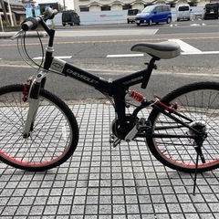 【マウンテンバイク】シボレー製　26インチ　3x6段変速　折りたたみ可能❗️前後タイヤ新品❗️若林自転車　膳所店　SALE中❗️の画像