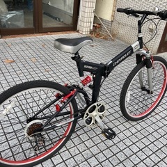 【マウンテンバイク】シボレー製　26インチ　3x6段変速　折りたたみ可能❗️前後タイヤ新品❗️若林自転車　膳所店　SALE中❗️の画像