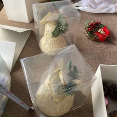 クリスマスツリーのセット 130cm クマ ベル オーナメントなどの画像