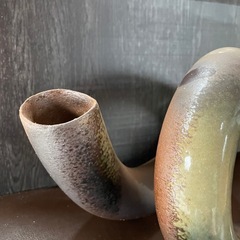 花瓶 蛇輪 二輪挿し 花器 華道 花道 お花 生け花 花立 花入 の画像