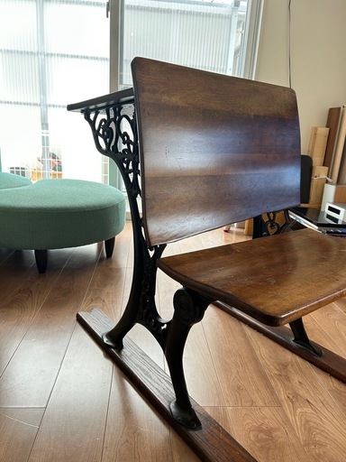 アンティーク・デスク・チャーチベンチ