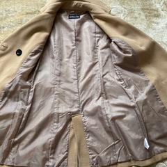 Chortie ベージュ ダブルブレストコート　Mサイズ表示　細身の方向けの画像