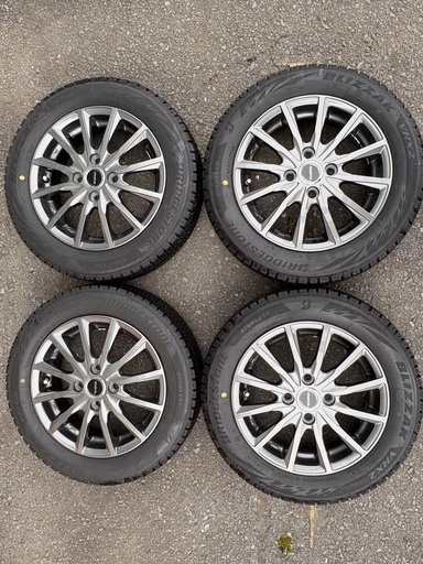 決まりました■スタッドレス付きアルミホイール　BRIDGESTONE BLIZZAK VRX2 BALMIUM AR12 155/65
