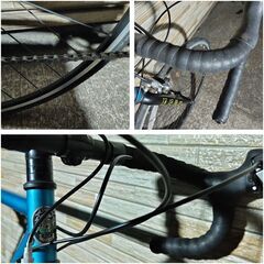 中古自転車 2×8段変速 510MM ロードバイク 軽整備済み 防犯登録対応 町田市 相模原市 MM916の画像