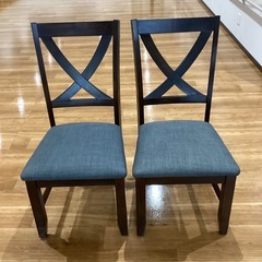 ダイニングチェア2脚セット【町田市再生家具】252526の画像