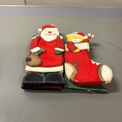 【那須町役場】【那須町役場】ガーデニング　サンタクロース　オブジェ　木製　置物　クリスマス【管理番号376】の画像