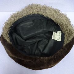 ( E-81 )maxim マキシン ベレー帽 帽子 ブラウン ボア 秋冬 レディース Mサイズ 中古の画像