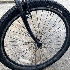 マウンテンバイク クロスバイク 26インチ ブラック 引取り限定の画像