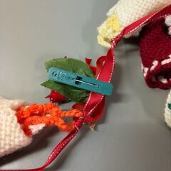 【那須町役場】クリスマス　ニット　サンタクロース　オブジェ　リース　ツリー　オーナメント【管理番号380】の画像