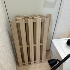 収納できるテーブル　スノコ　カラボ　配線カバー　ニトリ収納　ikea電気　の画像