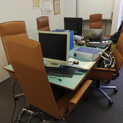 イタリア製ハイバックチェア テーブルセット※東京港区手渡しの画像