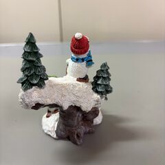 【那須町役場】クリスマス　オブジェ　スキー　雪だるま　置物　【管理番号386】の画像