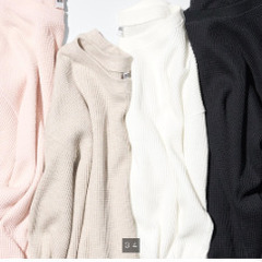 ワッフルT ベージュ　Mの画像