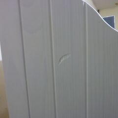 ②　未使用/新品　訳ありアウトレット　［幅80cm］ 絵本棚 おもちゃ箱1個付き 4段 ディスプレイ 完成品　ホワイトウオッシュの画像