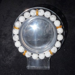 ハウライト（マグネサイト）8mmブレスレット☪️15cmの画像