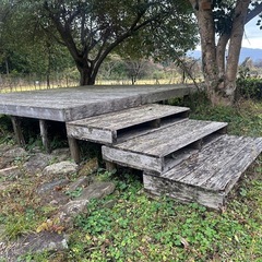 【解体してからお渡し】ウッドデッキ／引き取り限定 約3m角【三重県いなべ市】の画像