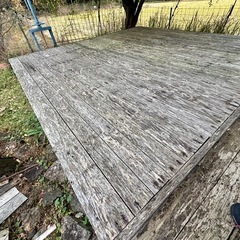 【解体してからお渡し】ウッドデッキ／引き取り限定 約3m角【三重県いなべ市】の画像