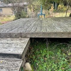 【解体してからお渡し】ウッドデッキ／引き取り限定 約3m角【三重県いなべ市】の画像