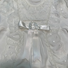 【美品】セレモニードレス　帽子付き　新生児の画像