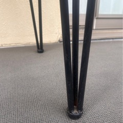 バルコニーテーブルチェアーの画像