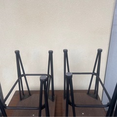 バルコニーテーブルチェアーの画像