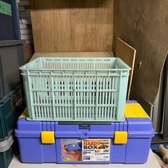 カゴ　コンテナ　スタッキングボックス　工具入れ　工具箱　どれでも1つ300円　の画像