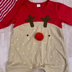 トナカイ　ロンパース＆帽子　２セット　サイズ70 クリスマス　コスチュームの画像