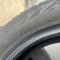 BRIDGESTONE BLIZZAK VRX2 165/60R15 スタッドレス 4本セット 溝7mm前後 の画像