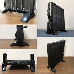 遠赤両面パネルヒーターNX-WPH01BK ブラック マイカ電気ヒーター 暖房器具 キャスター無し 清掃/動作確認済みの画像