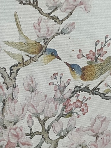孔雀絵画 Wei Tseng Yang THE AWAKEING OF SPRING シルクスクリーン くじゃく FRANKLIN GALLERY フランクリンギャラリー 真作 裏面ラベル有